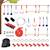 Parcours d'obstacles ninja enfant - 30 accessoires, 10 m de slackline - sac de transport Rouge 2 - vertbaudet enfant 