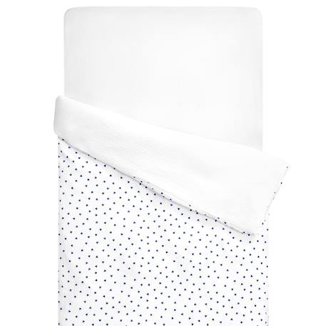 Housse de couette réversible en gaze de coton lovio Bleu+Rouge 1 - vertbaudet enfant 