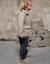 Manteau à effet laine avec fermeture éclair b&s Beige clair 2 - vertbaudet enfant 