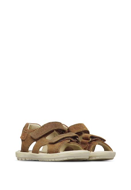 Sandales en daim sky Cognac- 2 - vertbaudet enfant 
