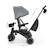 Tricycle Évolutif Kinderkraft JAZZ 3 Pliable avec Siège Pivotant, Position Semi-Allongée, Mode Draisienne et Capote UPF 50+ Beige+Gris+Rosa+Vert 10 - vertbaudet enfant 