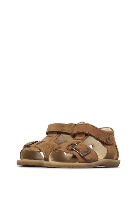 Sandales en cuir quarzo Marron- 5 - vertbaudet enfant 