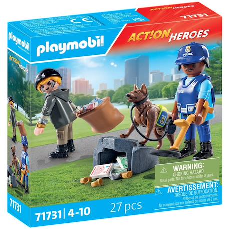 Policier chien de recherche, voleur et accessoires 71731 Multicolore 2 - vertbaudet enfant 