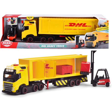 Camion lourd dhl Jaune 2 - vertbaudet enfant 