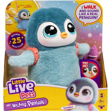 Little live pets - mon pingouin qui marche Bleu 2 - vertbaudet enfant 