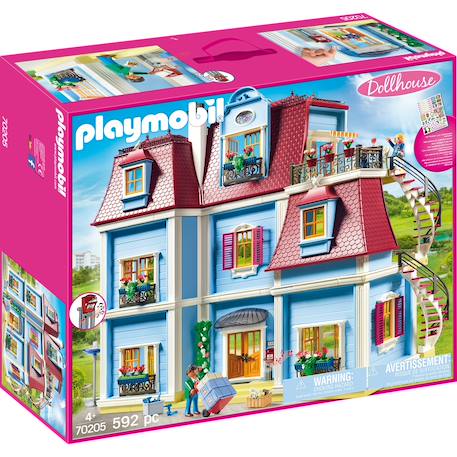 Dollhouse - grande maison traditionnelle 70205 Multicolore 2 - vertbaudet enfant 
