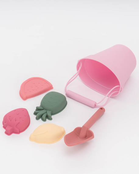 Set de jeux de plage avec accessoires Bleu+Rose 6 - vertbaudet enfant 