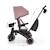 Tricycle Évolutif Kinderkraft JAZZ 3 Pliable avec Siège Pivotant, Position Semi-Allongée, Mode Draisienne et Capote UPF 50+ Beige+Gris+Rosa+Vert 16 - vertbaudet enfant 