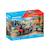 Pompier avec quad et deux arbustes enflammés 71825 Multicolore 2 - vertbaudet enfant 