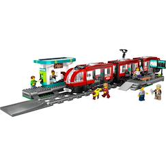 Jouet-Jeux d'imagination-Lego city - le tramway et la station du centre-ville - 60423