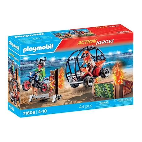 Action heroes cascadeurs avec quad moto et tremplins 71808 Multicolore 2 - vertbaudet enfant 