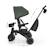 Tricycle Évolutif Kinderkraft JAZZ 3 Pliable avec Siège Pivotant, Position Semi-Allongée, Mode Draisienne et Capote UPF 50+ Beige+Gris+Rosa+Vert 22 - vertbaudet enfant 