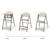 Chaise haute 3-en-1 TINO, pliable avec plateau et harnais 5 points, réglable, facile à nettoyer, compacte, évolutive Beige+Grey 2 - vertbaudet enfant 