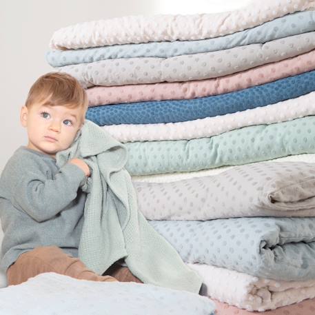 Housse de matelas à langer extensible en coton bio frosty almond Beige amande 6 - vertbaudet enfant 