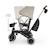 Tricycle Évolutif Kinderkraft JAZZ 3 Pliable avec Siège Pivotant, Position Semi-Allongée, Mode Draisienne et Capote UPF 50+ Beige+Gris+Rosa+Vert 3 - vertbaudet enfant 