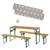 Table pique-nique pliante avec bancs pour 4 enfants Gris+Teck 11 - vertbaudet enfant 