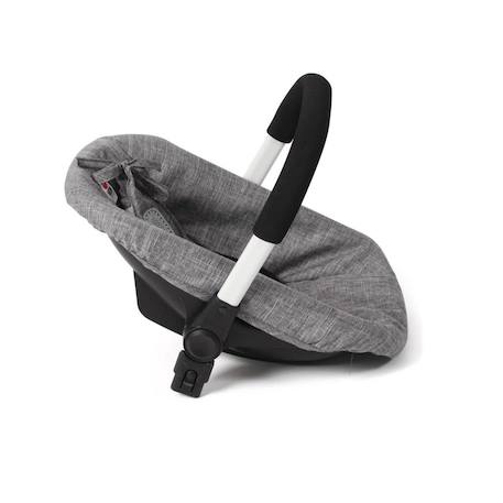 Siège auto pour poupée avec adaptateur jeans gris Gris 1 - vertbaudet enfant 