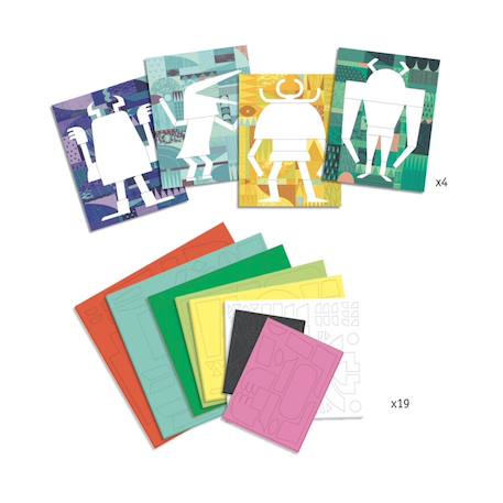 Monsters gallery collage relief Multicolore 1 - vertbaudet enfant 