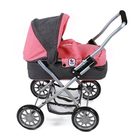 Poussette landeau pour poupée smarty Beige+Bleu+Gris et bleu+Gris et rose+Rose+Rose et bleu+Rose fuschia+Violet 10 - vertbaudet enfant 