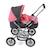 Poussette landeau pour poupée smarty Beige+Bleu+Gris et bleu+Gris et rose+Rose+Rose et bleu+Rose fuschia+Violet 10 - vertbaudet enfant 