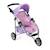 Poupées jogging-buggy lola cœur violet-rose Violet 2 - vertbaudet enfant 