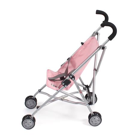 Mini-poussette buggy pour poupons roma Bleu et rose+Gris et rose+Jean rose+Rose+Rose clair+Violet 12 - vertbaudet enfant 