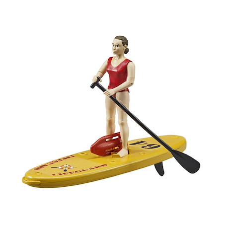 Maître-nageur bworld avec stand up paddle Jaune et rouge 2 - vertbaudet enfant 