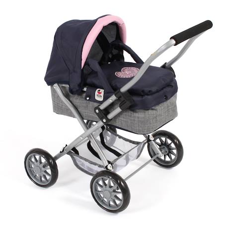 Poussette landeau pour poupée smarty Beige+Bleu+Gris et bleu+Gris et rose+Rose+Rose et bleu+Rose fuschia+Violet 8 - vertbaudet enfant 