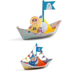 Jouet-Activités artistiques et musicales-Origami - bateaux sur l'eau