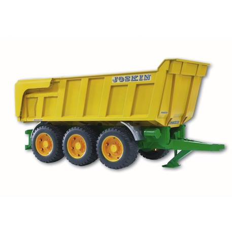 Remorque basculante joskin Jaune et vert 2 - vertbaudet enfant 
