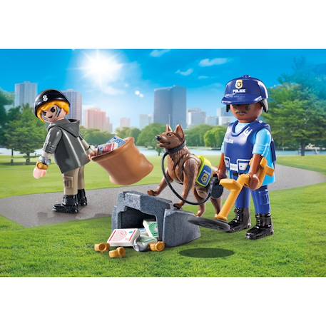 Policier chien de recherche, voleur et accessoires 71731 Multicolore 1 - vertbaudet enfant 