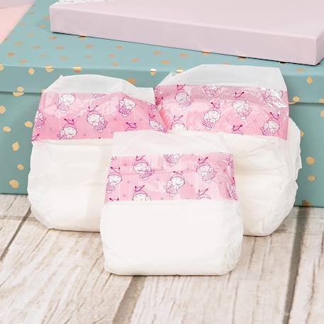 Couches pour poupées lot de 3 Multicolore 1 - vertbaudet enfant 