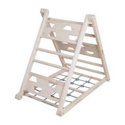 Triangle d'escalade triple défi en bois massif  - vertbaudet enfant