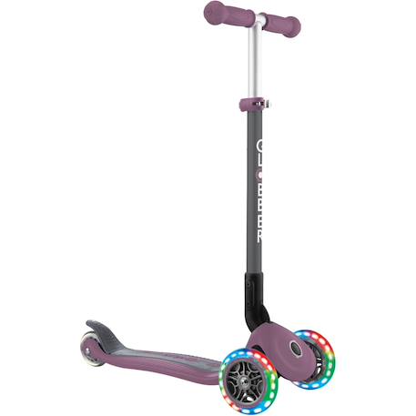 Trottinette primo - 120/80 mm, abec 5, 3 roues, hauteur réglable,roues led Rose 2 - vertbaudet enfant 