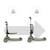 Trottinette Kinderkraft HALLEY 2 2-en-1 avec Siège Réglable 25-33 cm, Guidon 4 Hauteurs, Roues LED et Pliage Rapide Blanc+Rose+Vert 16 - vertbaudet enfant 