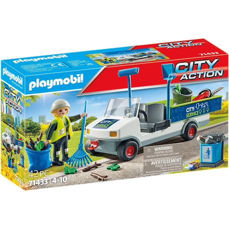 Agent d'entretien voirie avec véhicule électrique 71433 Multicolore 2 - vertbaudet enfant 