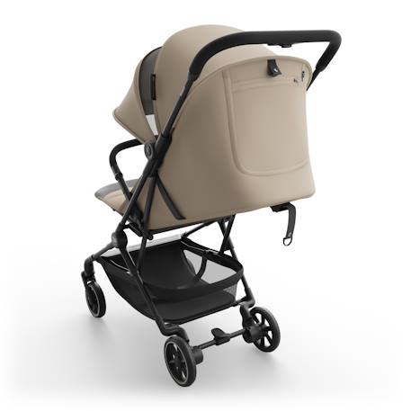 Poussette cabine ultralégère NEBO pliage une main format avion iata dossier inclinable Beige+Gris+Noir 5 - vertbaudet enfant 
