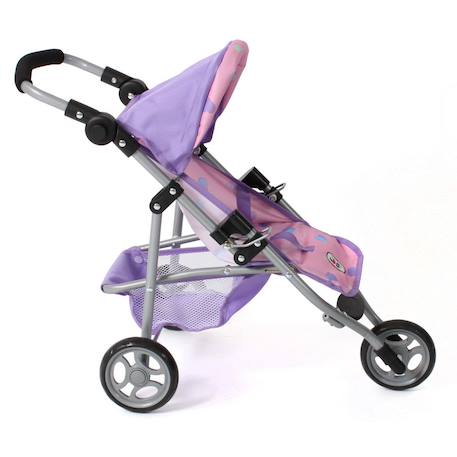 Poupées jogging-buggy lola cœur violet-rose Violet 1 - vertbaudet enfant 