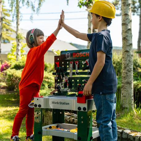 Etabli Bosch -  Station de travail avec accessoires Vert 1 - vertbaudet enfant 