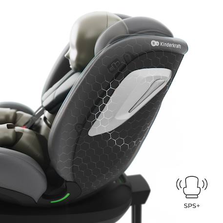 Siège auto I-360 2 PLUS, i-size 4-en-1  40-150 cm pivotant 360°, isofix, dos et face route, protection latérale, inclinable, ventilation, évolutif 0-12 ans Gris+Noir+Vert 5 - vertbaudet enfant 