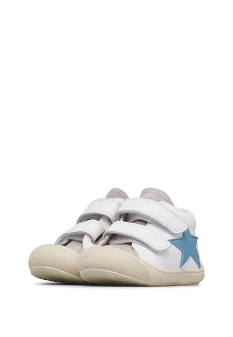 Chaussures en cuir et en daim kolde vl Blanc crème-vert+Blanc-beige-+Blanc-gris- 15 - vertbaudet enfant 