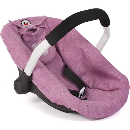 Siège de voiture pour poupées jean rose Rose 2 - vertbaudet enfant 