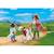 Duo : fermière avec enfant donnant le biberon à un veau 71803 Multicolore 1 - vertbaudet enfant 
