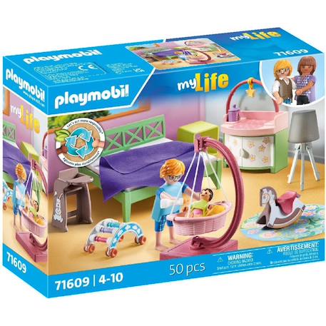 My life chambre de parents avec berceau suspendu 71609 Multicolore 2 - vertbaudet enfant 