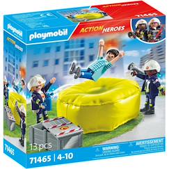 Jouet-Jeux d'imagination-Pompiers avec coussin de sauvetage 71465