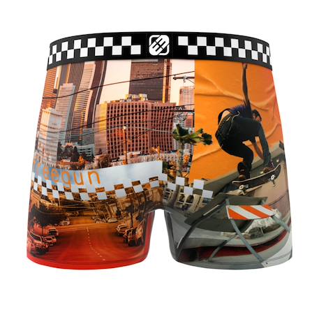 Lot de 3 boxers  california vibes Beige/bleu/orange 6 - vertbaudet enfant 