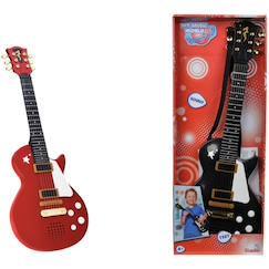 Guitare Enfant Bois VERTBAUDET – 53 Cm, 6 Cordes Réglables, Médiator Rouge – Dès 3 Ans