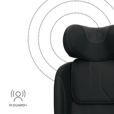 Siège auto I-360 2 PLUS, i-size 4-en-1  40-150 cm pivotant 360°, isofix, dos et face route, protection latérale, inclinable, ventilation, évolutif 0-12 ans Gris+Noir+Vert 12 - vertbaudet enfant 