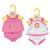 Dolly moda sous-vêtements pour poupon de 38 à 46 cm - 1 pc Blanc et rose 2 - vertbaudet enfant 