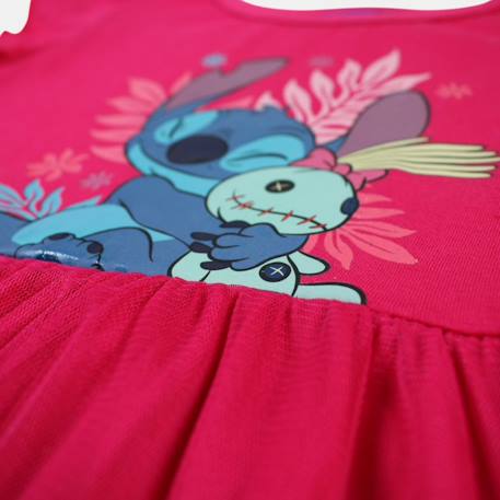 Robe enfant à motif lilo & stitch Fushia 5 - vertbaudet enfant 